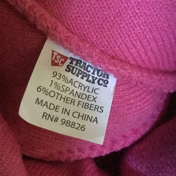 Tractor supply pink pom pom beanie stocking hat rodeo roper barrel horse barn - Picture 5 of 5
